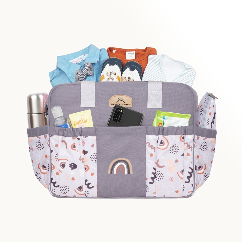 Moms Baby Tas Bayi Besar + TBS Aurora Series -JB