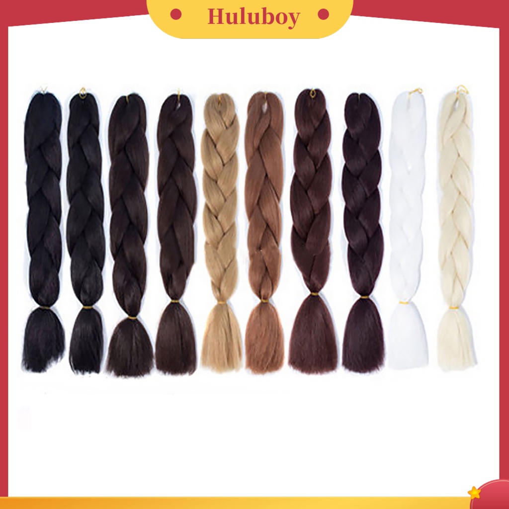 Wig Rambut Sintetis Model Kepang Panjang Tahan Panas Untuk Wanita