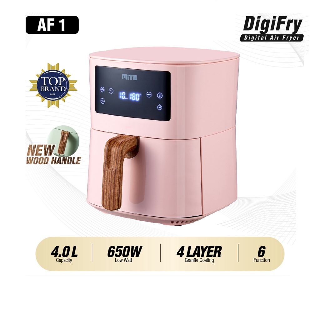 Air Fryer Mito Mitochiba AF 1 AF1 kapasitas DIGIFRY DIGI FRY 4.0 Liter Menggoreng tanpa minyak