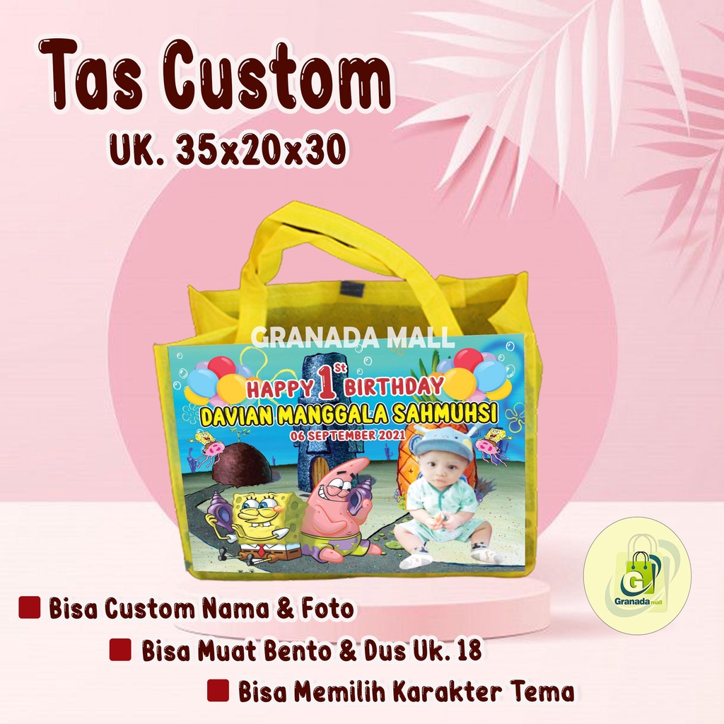 

TAS ULTAH CUSTOM BESAR UK 35 X 20X 30 (PXLXT)-GOODIE BAG MURAH