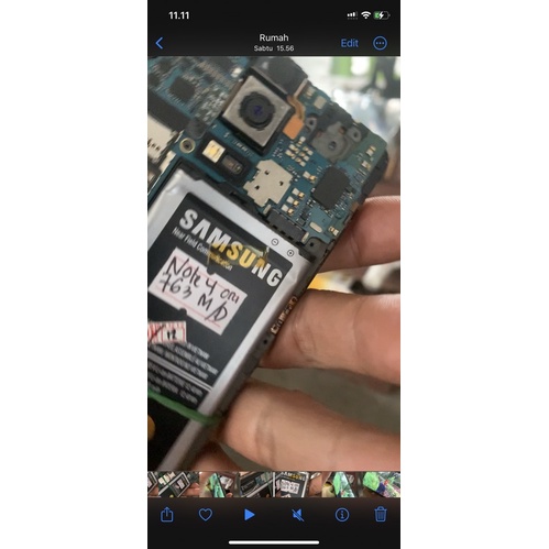 mesin samsung note 4 sudah 4G ram 3/32GB belum pernah servis