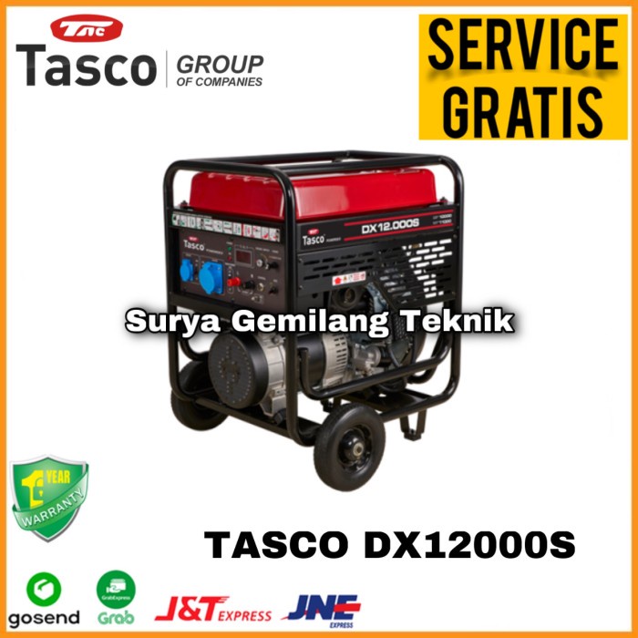 Genset Generator Listrik Portable Tasco Dx 1200S Mesin Genset Electrik