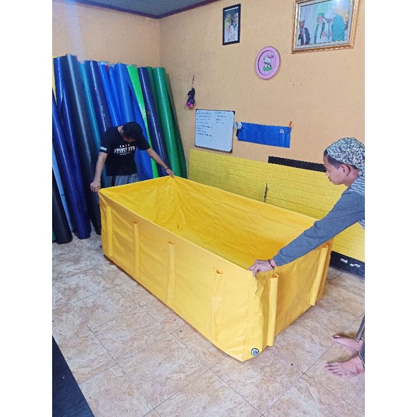 kolam kotak slot pipa 150x100x60+pembuangan air