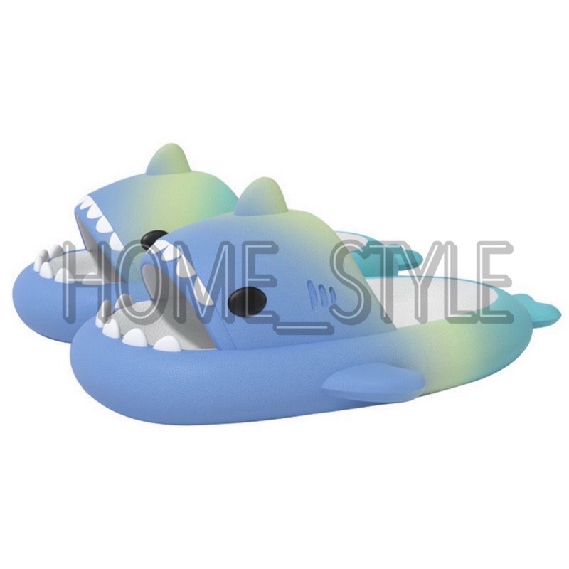 SANDAL SELOP BENTUK HIU ANAK DAN DEWASA / SANDAL BABY SHARK GRADIASI RAINBOW / SANDAL IMPORT ANTI SLIP BAHAN NYAMAN DAN EMPUK 0150