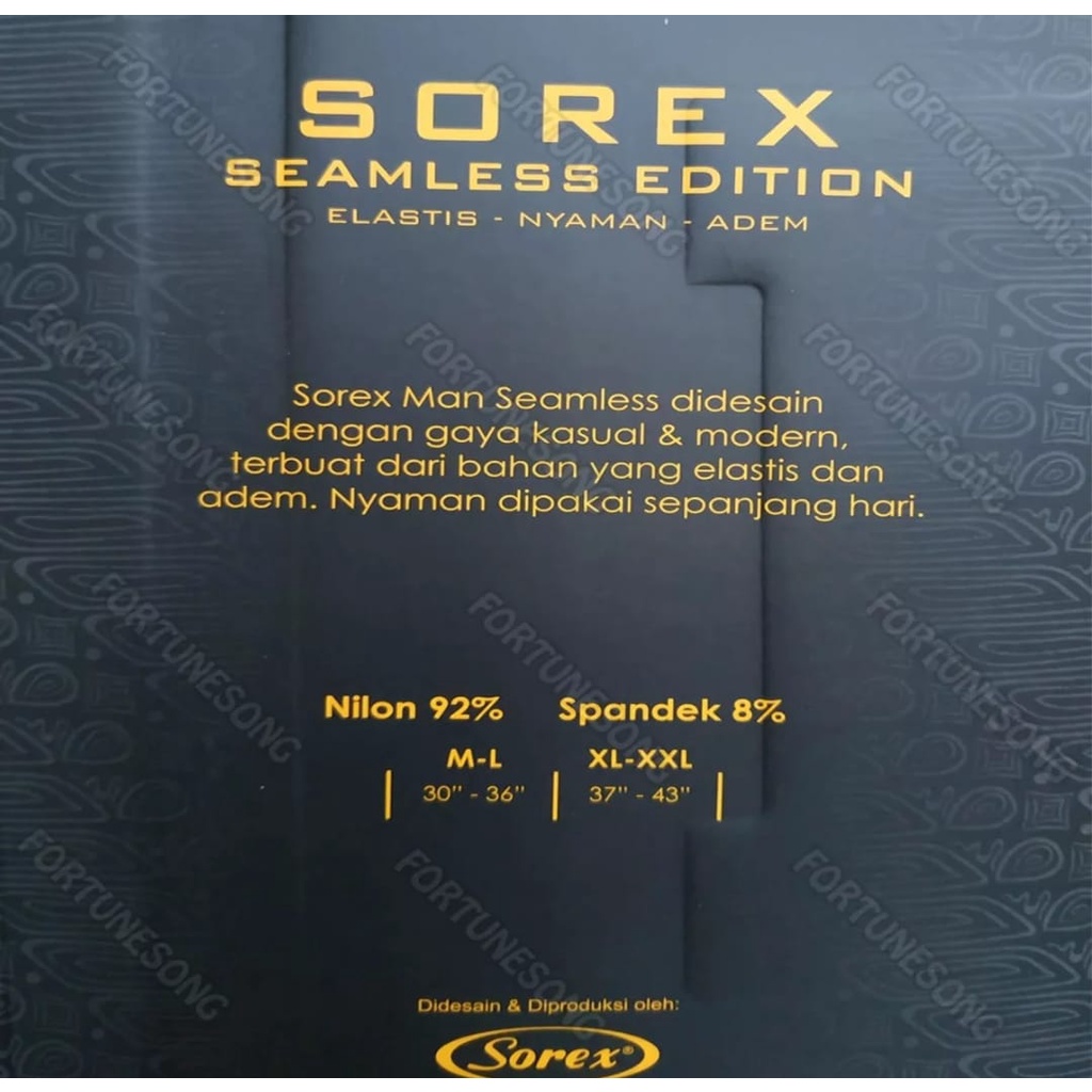 Celana dalam pria sorex sport seamless rajut tampa jahita isi 2 pcs