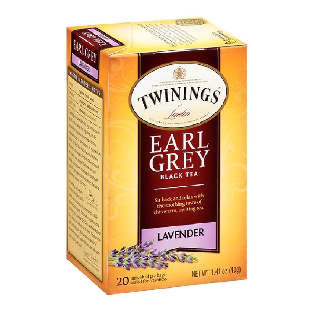 Twinings of London Earl Grey Black Tea Lavender Tea Bag  20s x 2gr