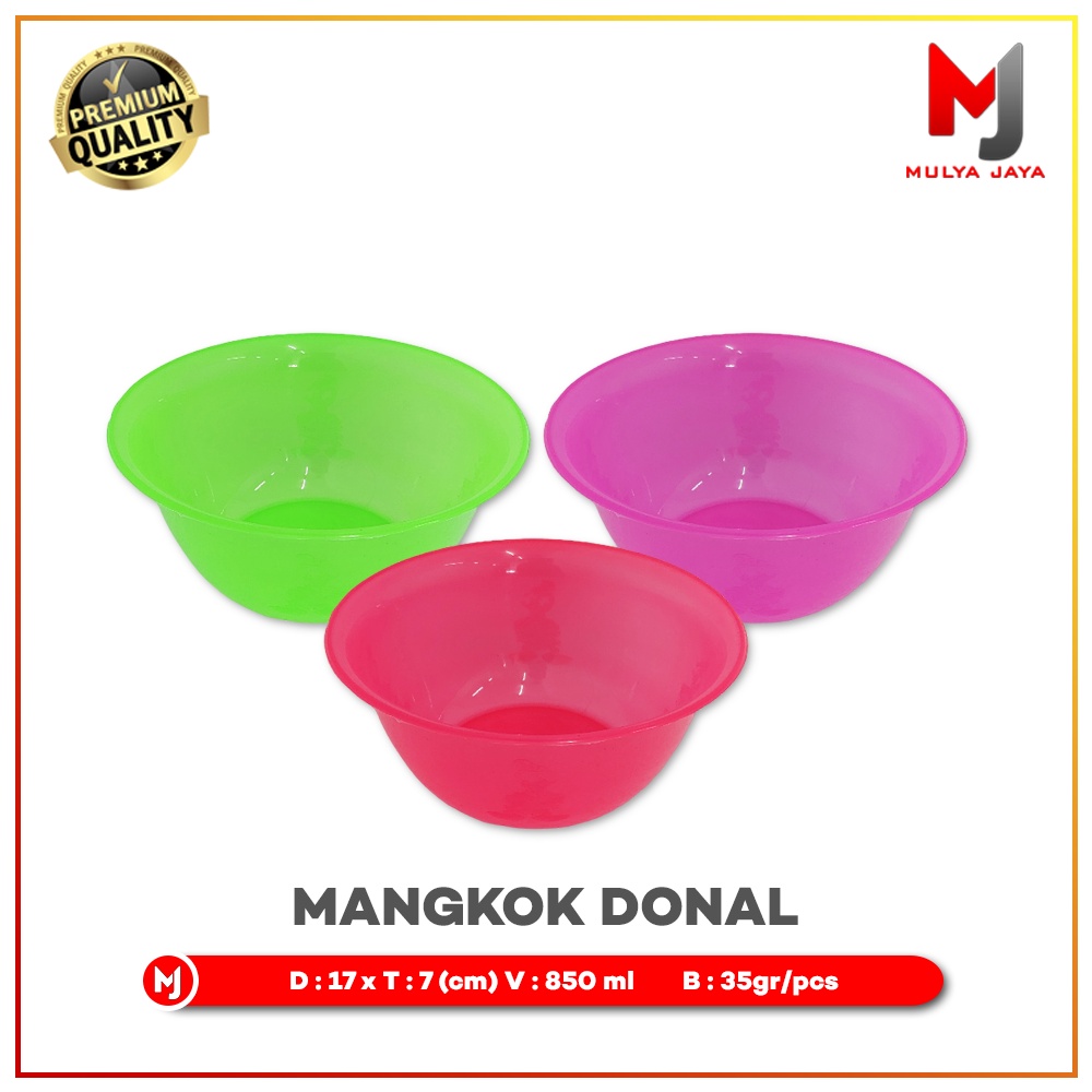 Mulya Jaya Mangkok Bakso Kecil Plastik 1Pcs Bening