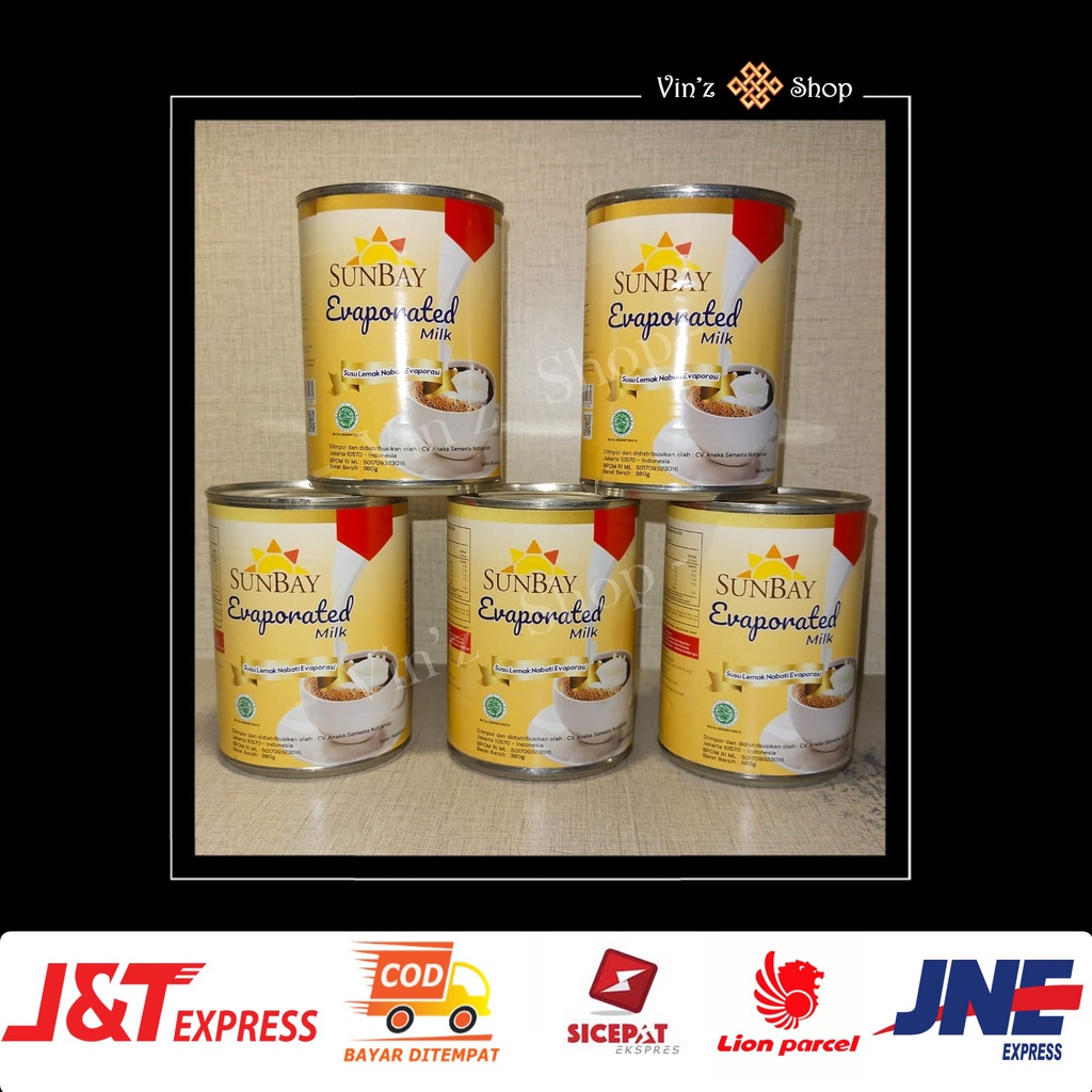 

SUNBAY EVAPORATED MILK / SUSU KRIMER CAIR MANIS SUNBAY 380 gr