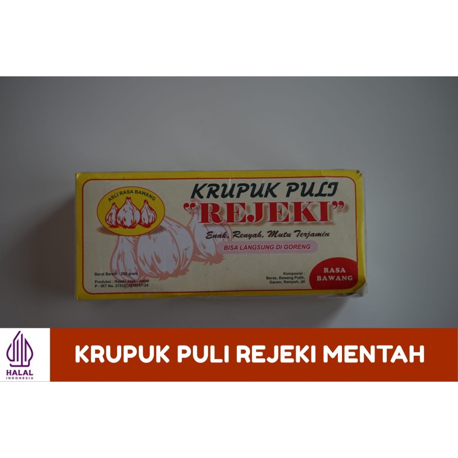 

Krupuk Puli REJEKI mentah asli Madiun, Jatim