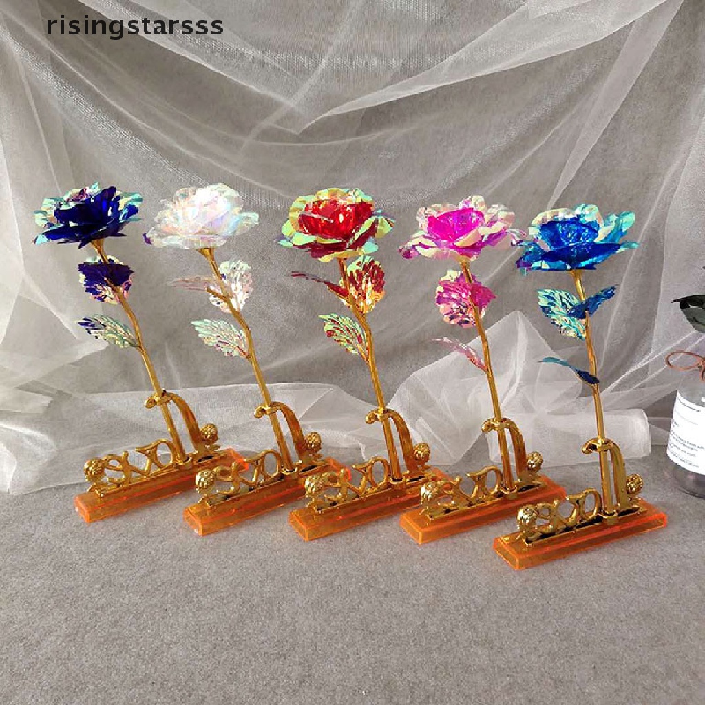 Rsid Span-new Valene's Day Creative Aluminium Foil Rose Gold Lasg Eternal Love Wedding Jelly