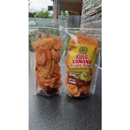 

KAsnack keripik pisang rasa balado