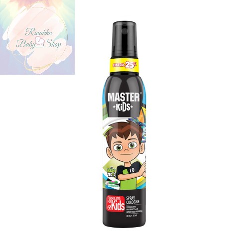 Master Kids Spray Cologne Ben 10 Bottle 100ml Twin Pack