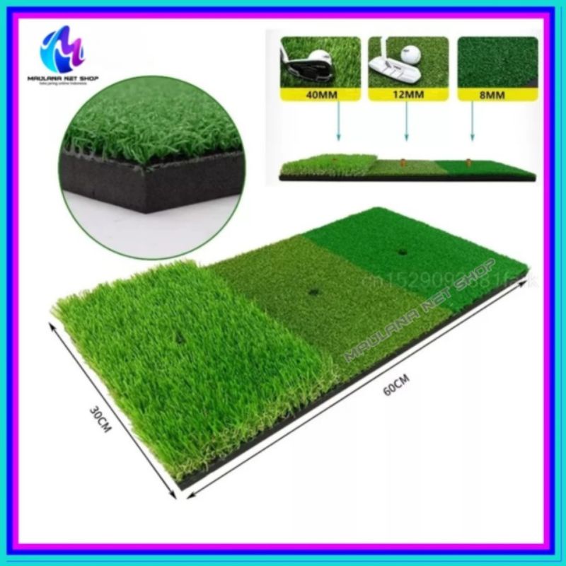 Matras Driving Golf Karpet 30cmx60cm Free Tee/Driving Golf/Matras Golf/Karpet Golf/KARPET GOLF 30X60