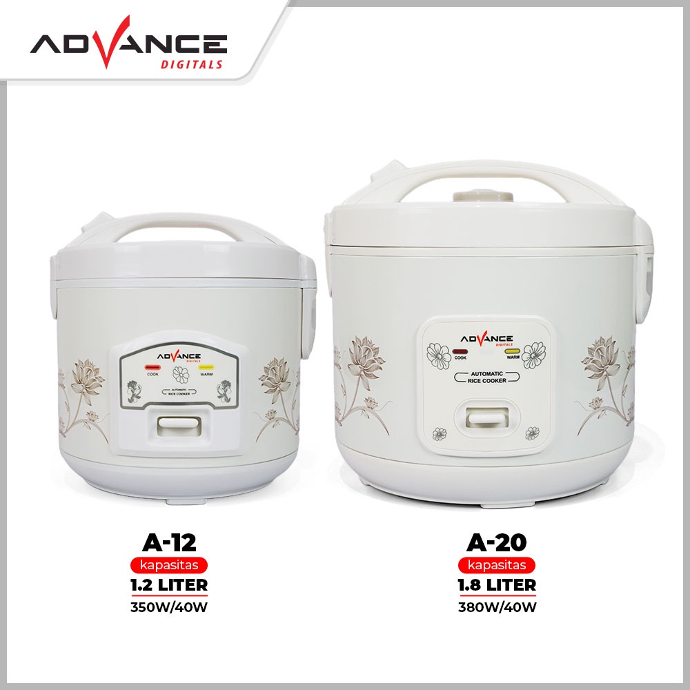 ADVANCE Rice Cooker 1.8 Liter rice cooker / Magic Com A20 Penanak Nasi Serbaguna 3 in 1