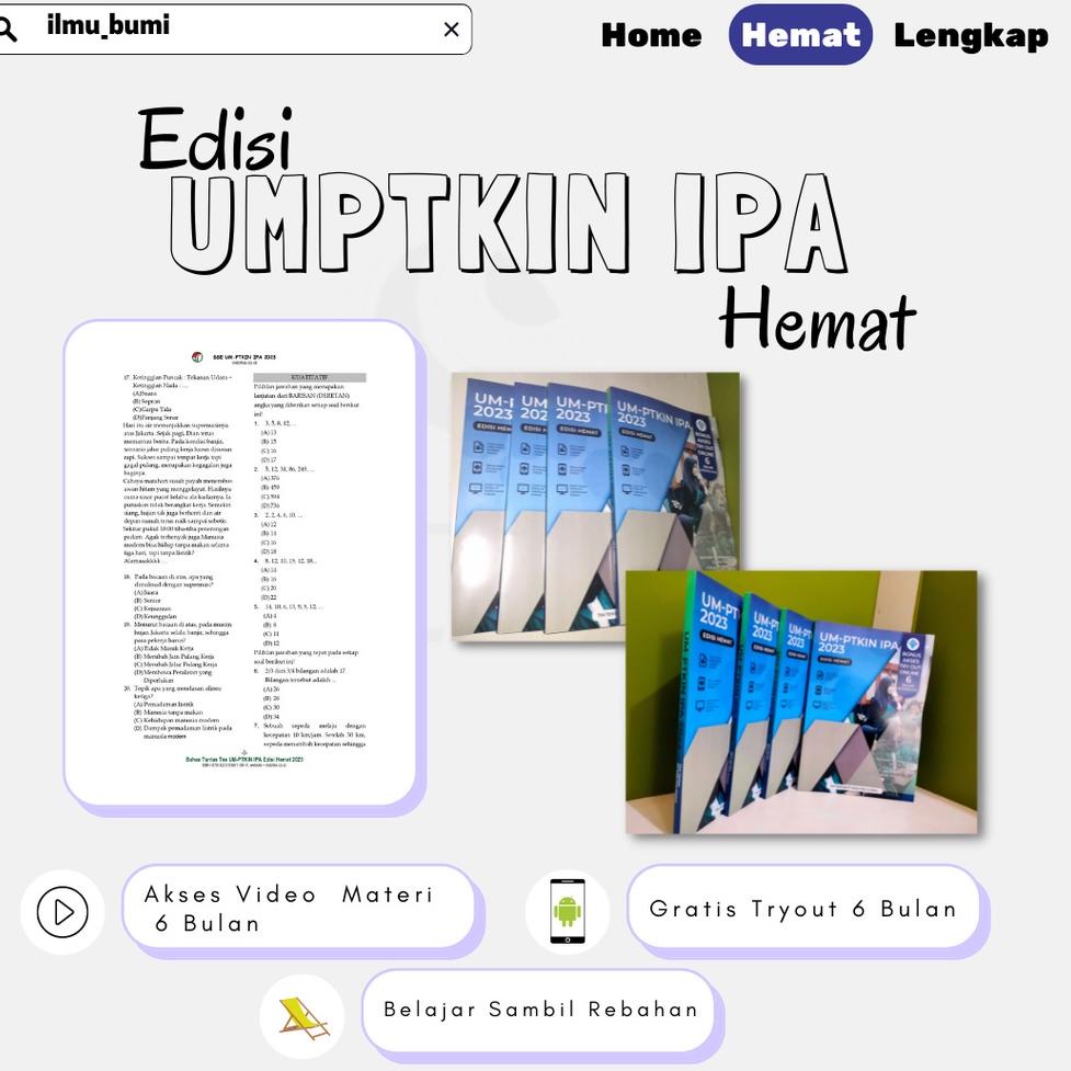 New[C25J]-♥) BUKU BEDAH SOAL UMPTKIN 2023 TERSEDIA VARIAN HEMAT BELAJAR DAN LENGKAP SAMPAI KE AKARNY