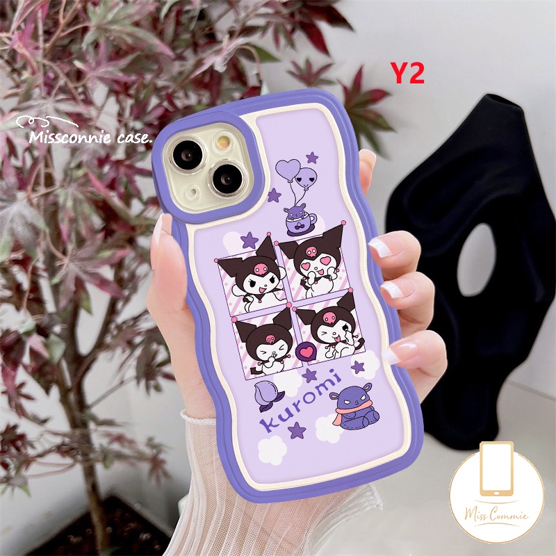 Case Untuk Samsung A14 A04 A13 A23 A03s A32 A53 A50s A22 A04s A04E A12 A50 A52 A52s A33 A02s A03 A21s A30s A20 A11 A51 Astronot Luar Angkasa Lucu Kartun Kuromi Lembut Gelombang Penutup Tepi