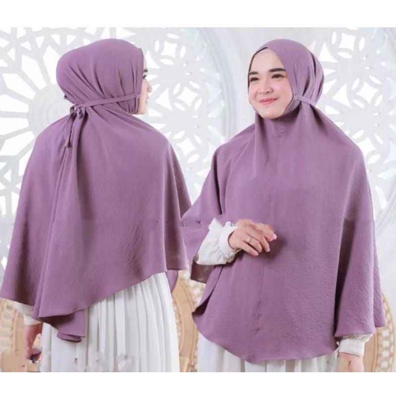 BERGO MARYAM CRINGKLE AIRFLOW SIZE XL/ HIJAB KHIMAR CRINGKLE AIRFLOW