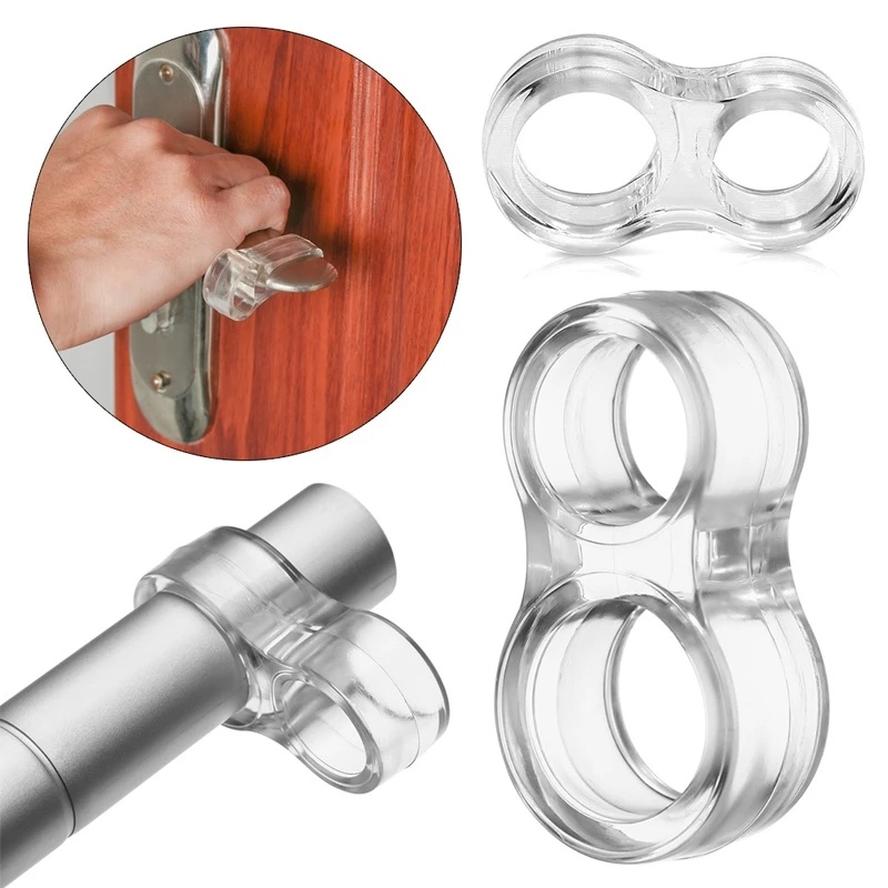 High Quality Soft Clear PVC Handle Pintu Rumah Cincin Anti Tabrak/Gagang Pintu Silent Punch Free Crash Pad/Pengaman Tepi Dan Sudut Rumah Tangga/Aksesoris Pengaman Rumah