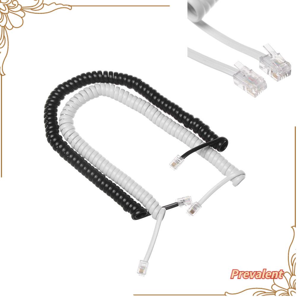 Preva Kabel Telepon Kabel Hitam Kabel Spiral Kawat Konektor Tembaga