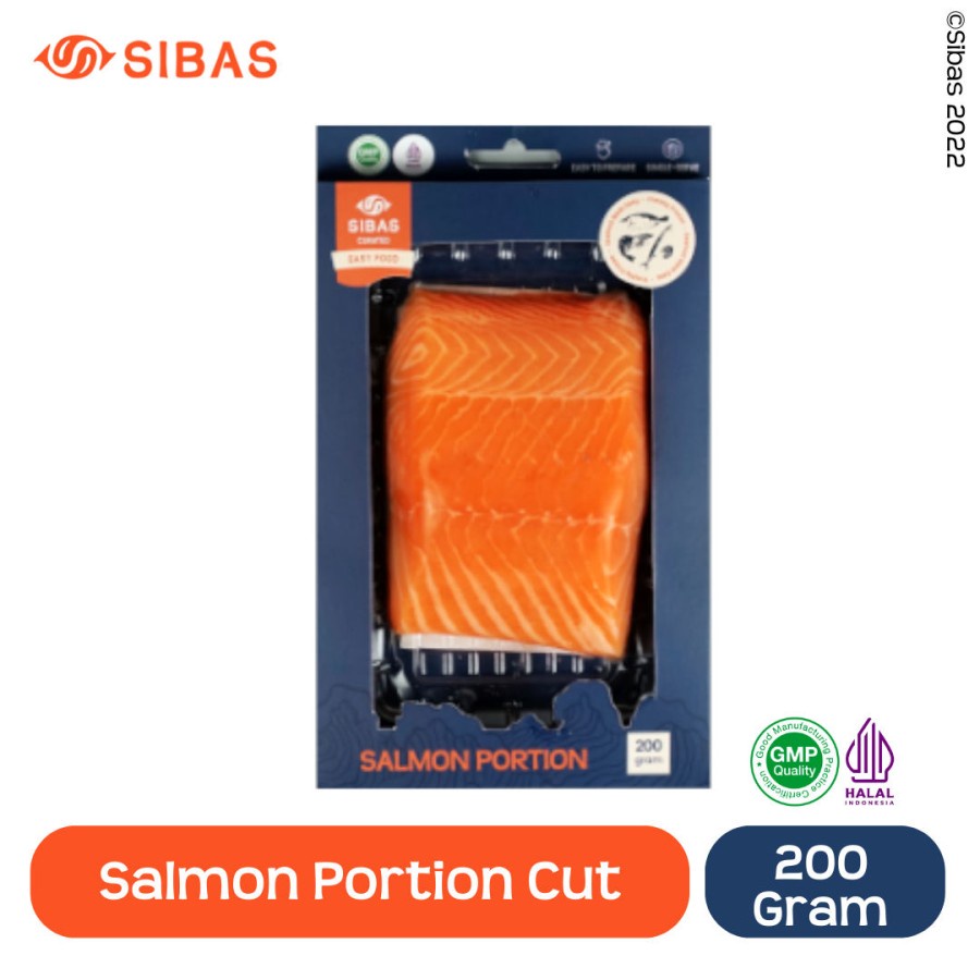 SIBAS SALMON PORTION CUT 200GR