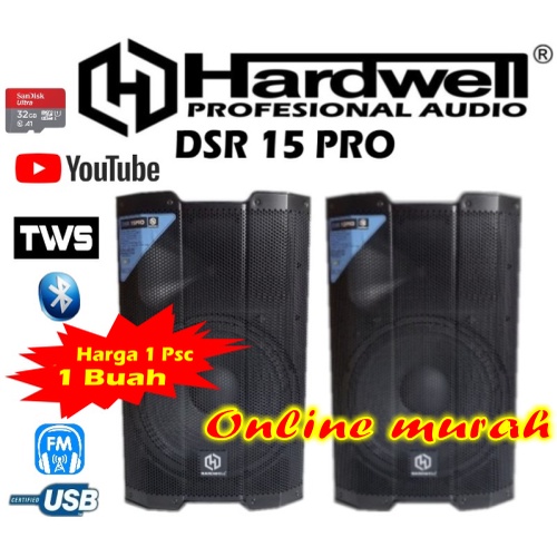 speaker aktif hardwell dsr 15pro dsr 15 pro dsr15 pro 1 buah / 1 psc