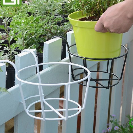 RAK POT TANAMAN Gantung Bahan Besi pagar Balkon Taman Vas Bunga
