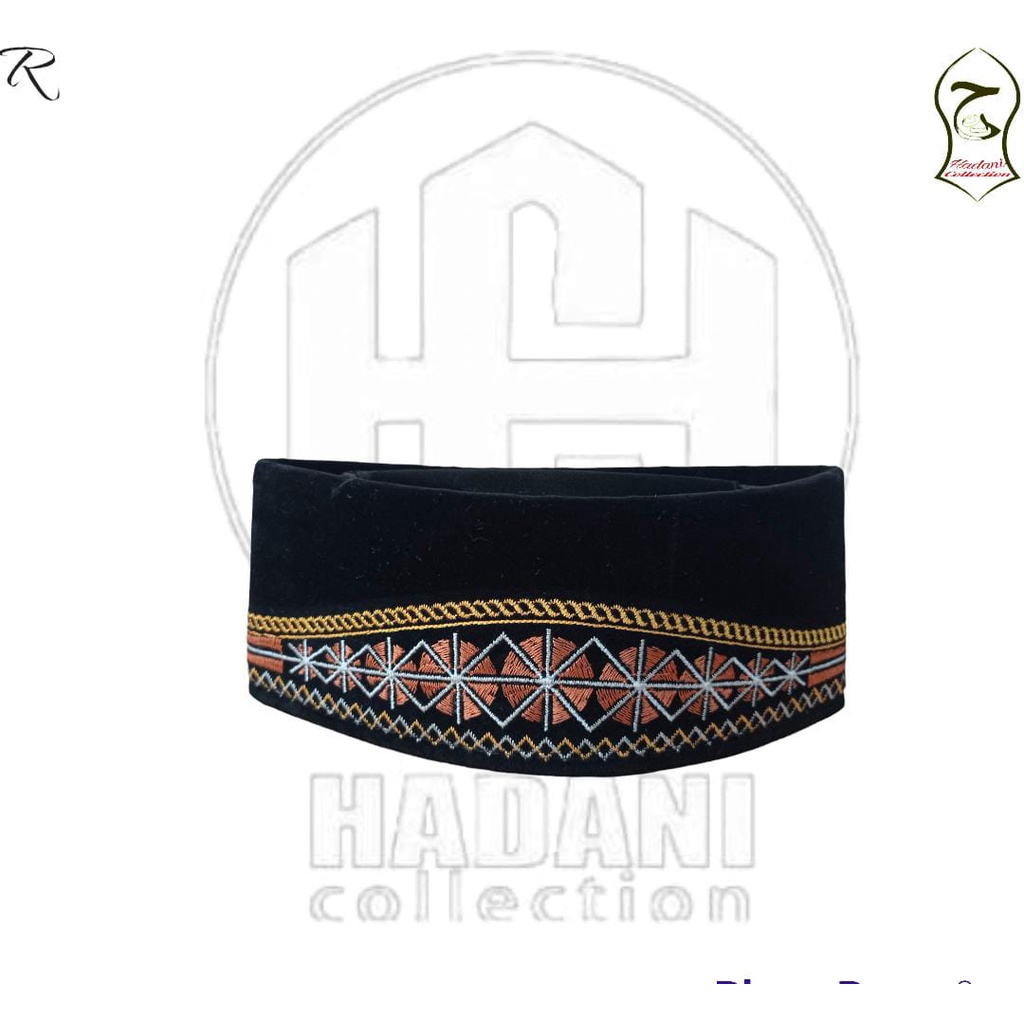 peci bordir motif/peci hitam motif/songkok motif/ peci motif random