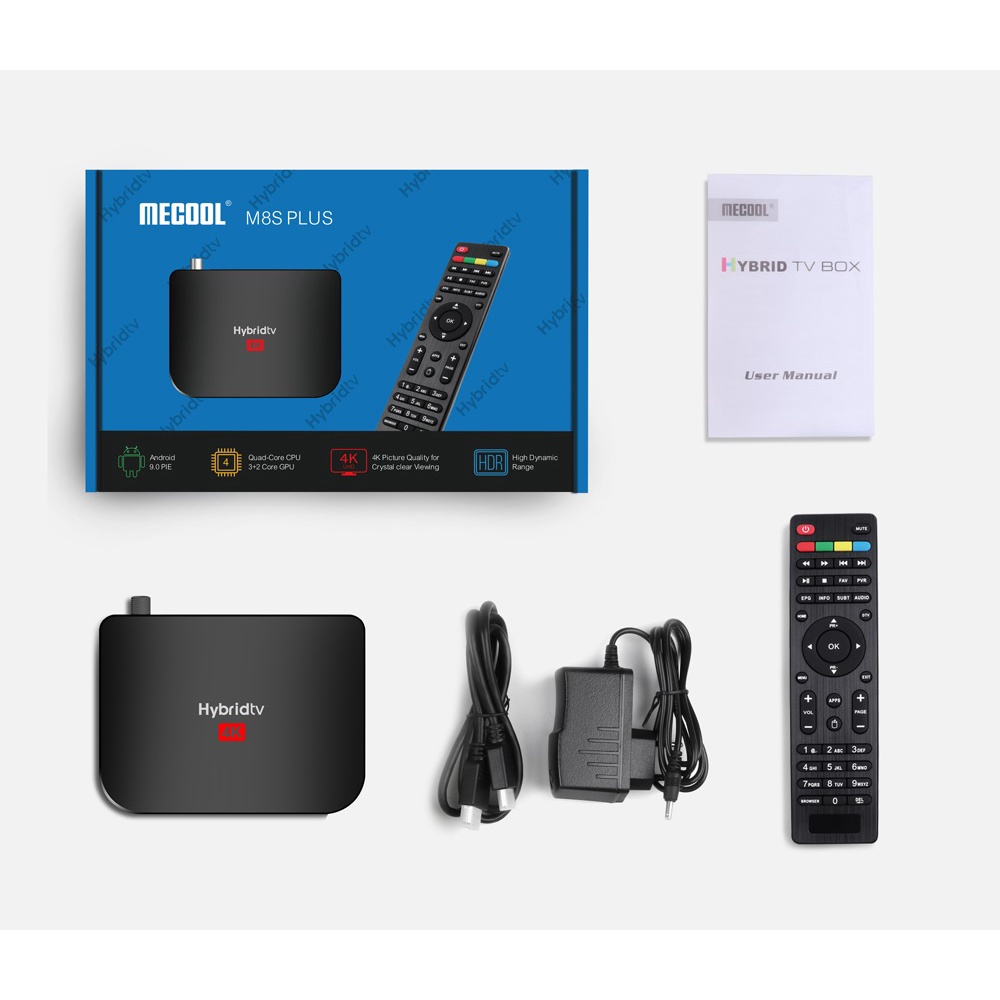 MECOOL M8S PLUS - Hybrid TV 4K UHD - STB Android DVB-T2