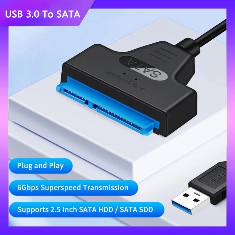 Kabel Hard Disk Usb usb3.0 Ke sata Kompatibel Dengan Hardisk hdd sd 2.5inch Konektor Komputer usb2.0 sata Adaptor