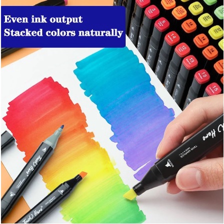 

Brush Pen Spidol Warna Warni 1 Set Lengkap 80/60/48/30/24/12 Alat Menggambar Mewarnai Stabilo Permanen Murah