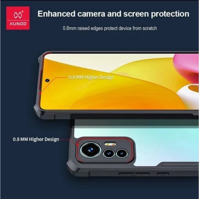 Case Xiaomi 12 Lite 5G Casing Xundd Original Beatle Series Anti Crack
