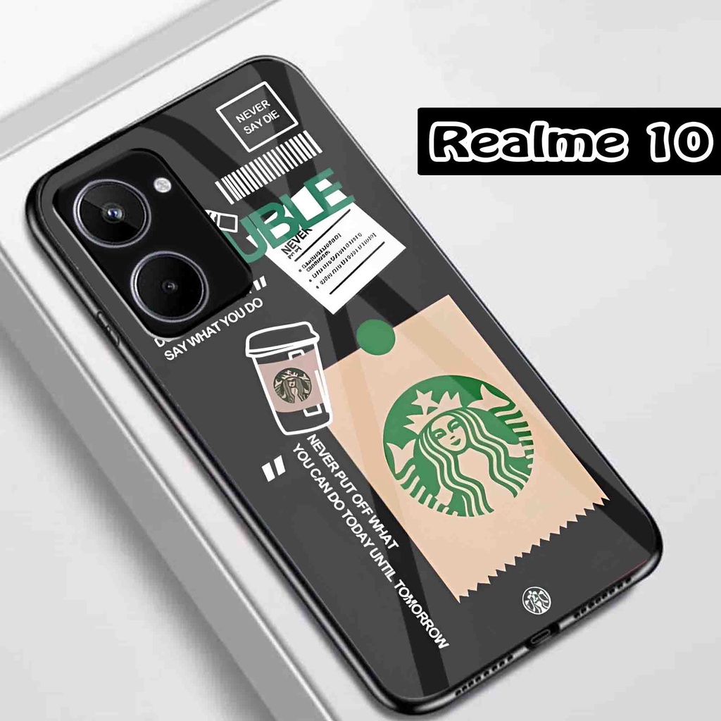 (Q32) Softcase Realme 10 - Softcase Kaca Realme 10 - Case Aesthetic Realme 10 - Case keren Realme 10