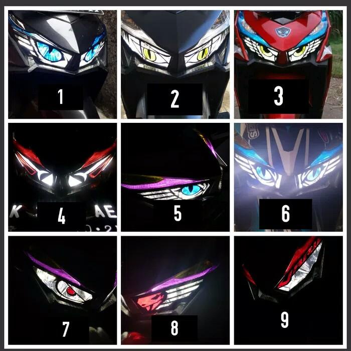 Jual Stiker Sticker Mata Elang Stiker Alis Lampu Vario Led Tahun