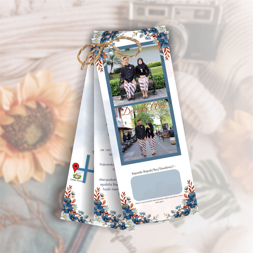 Jual Undangan Aesthetic/Undangan Kekinian, Undangan Murah/ Undangan 3