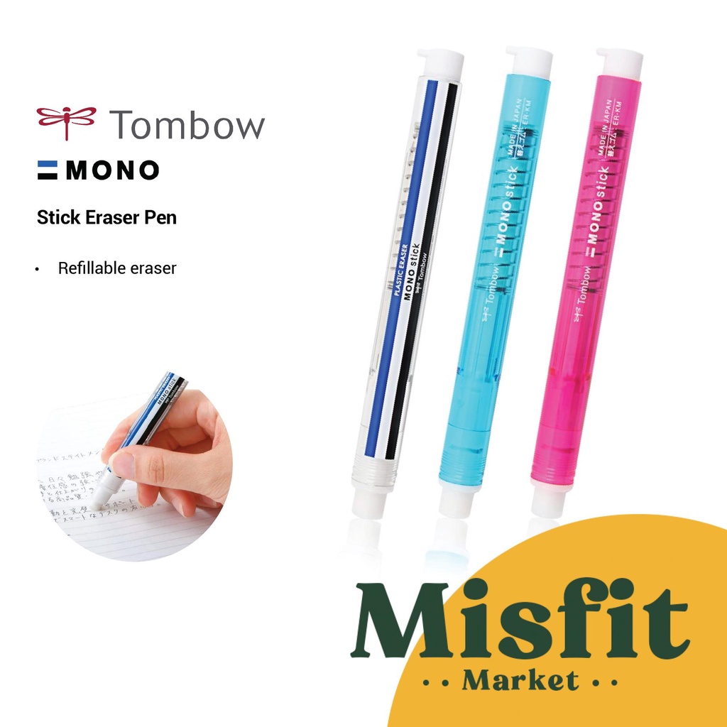 

Tombow Mono Stick Eraser Pen Penghapus Pensil Stik Elastis Unik