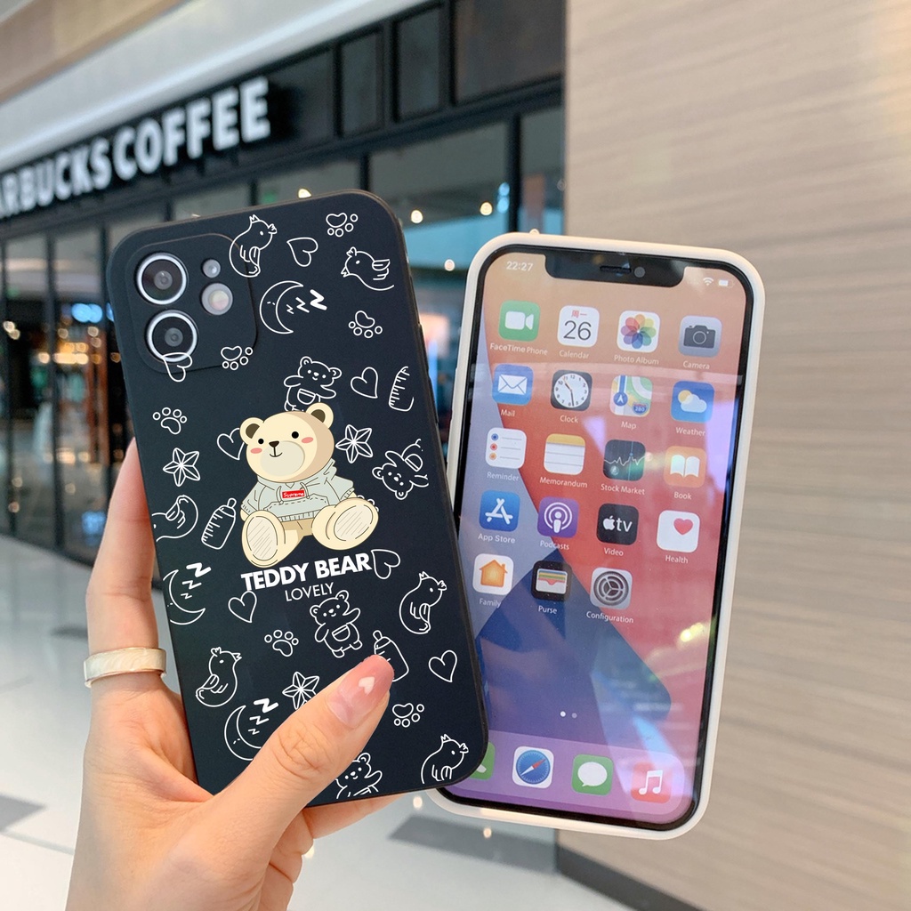 CASE TEDDY BEAR FOR SAMSUNG A54 A14 A53 A33 A23 A13 A73 A32 A52 A72 4G 5G  A04 A04S A52S A02S A03S A12 A21S A22 A30 A20 A50 a50s a30s A51 A03 A53 5G 4G A11 A71 A31 A10S