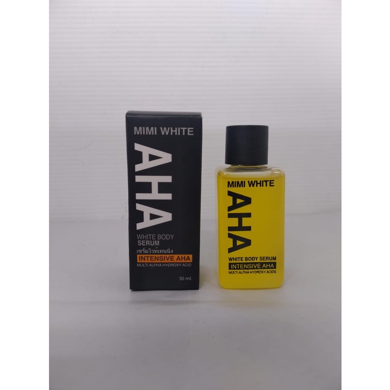 AHA Mimi White Body Serum Original Mencerahkan Kulit 30ml Original