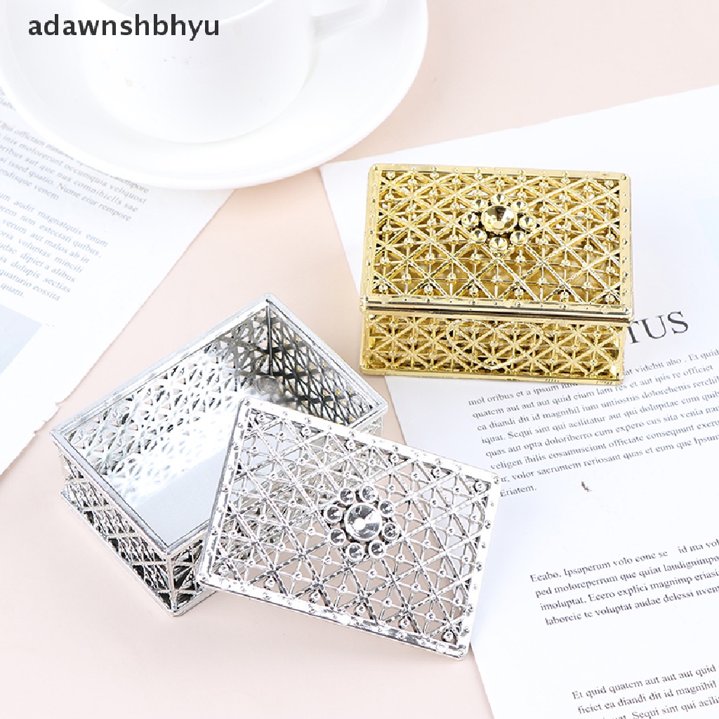 Adawnshbhyu Plastik Hollow Foil Emas Candy Box Coklat Kotak Hantaran Wedding Box ID