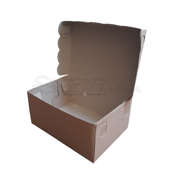 

Kardus Snack Kraft Coklat Polos R5 Pack isi 100