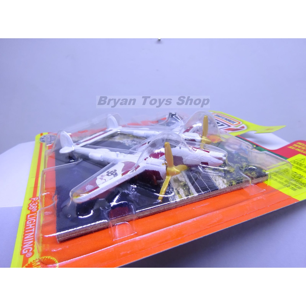 Matchbox Sky Busters P-38 Lightning Putih 38 Pesawat