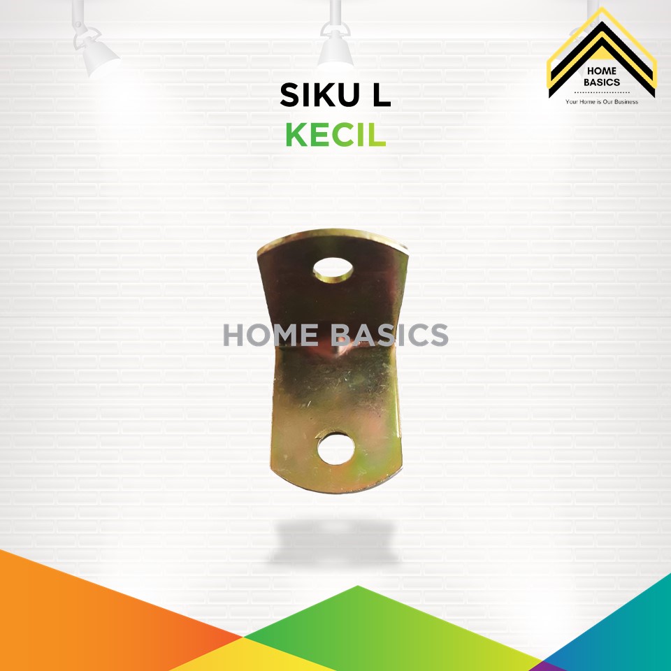 Siku L Kecil / Siku Rak Besi / Ambalan L / Plat Siku / Bracket Penyangga