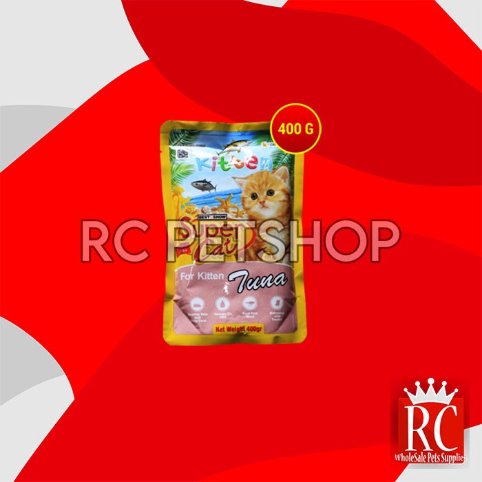 Super Cat Pouch Makanan Basah Kucing Wet Food SuperCat 400 Gram