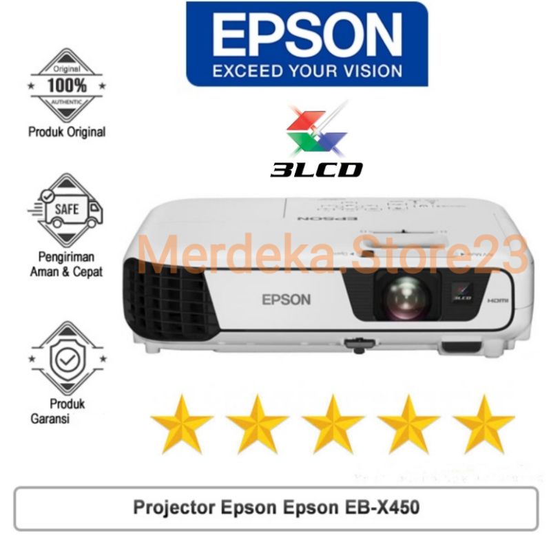 PROYEKTOR EPSON EB-X450 | PROJECTOR EB X450 HDMI XGA