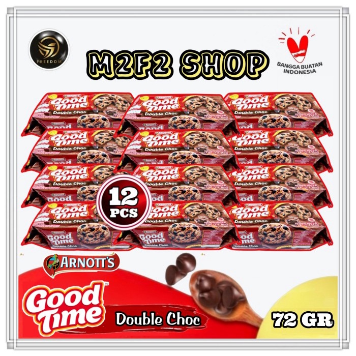 

Good Time Double Choco Cookies | Kukis Cokelat - 72 gr (Kemasan 12 Pcs)