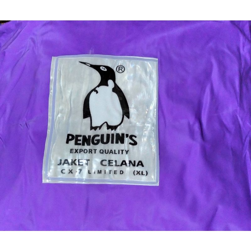 (CX-7 Limited ( XL ) Penguin's Export Quality) JAS HUJAN JAKET CELANA