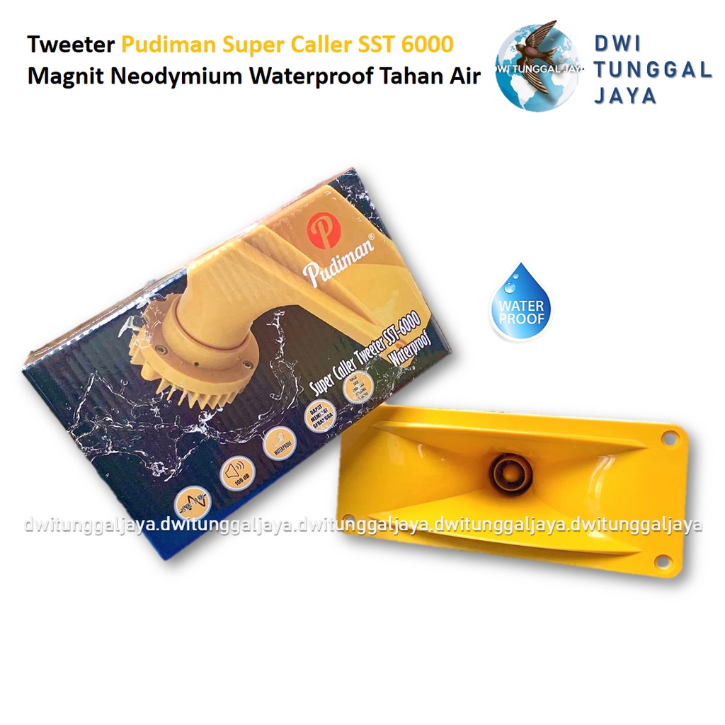 Tweeter Twitter Speaker Spiker Pudiman Super Caller SST 6000 Magnit Magnet Neodymium Waterproof Taha