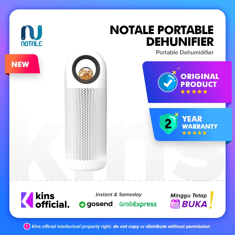 Notale Portable Dehumidifier Dryer Serap Kelembapan With Heating Base