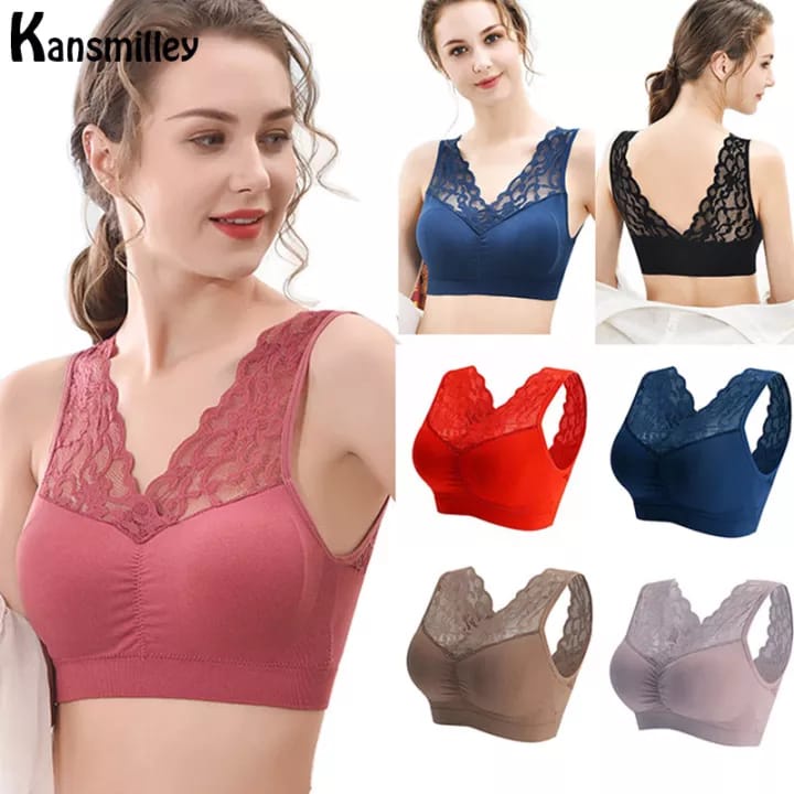 Brallete Elastis Tanpa Kawat Sexy Misslily 2606 Dengan Busa Original Sport Bra Miss Lily Original premium kualitas  bra tanktop import