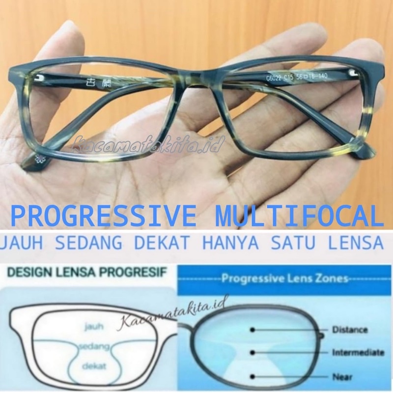Kacamata Plus Progresif Multifokal | Kaca Mata Baca Jauh Dekat
