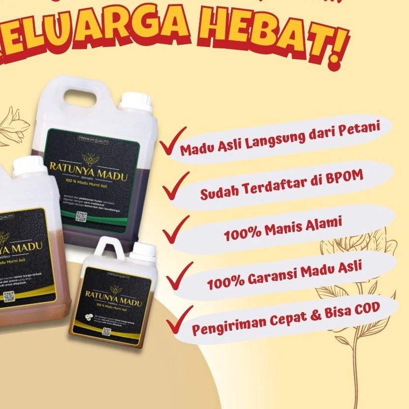 

BAYAR DITEMPAT✔️Madu Murni Asli 500GR Ratunya Madu Mellifera Natural Pure Raw Honey|RA8